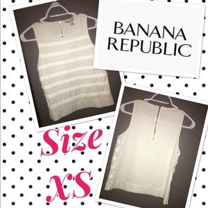 Banana Republic White Dress Blouse XS